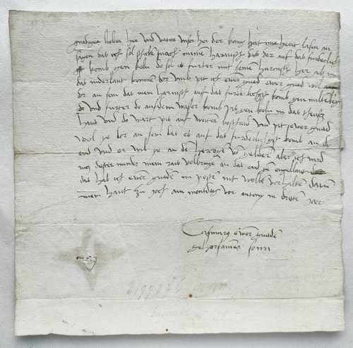 Kasimir von Brandenburg Kulmbach Harnisch Brief Autograph 1503