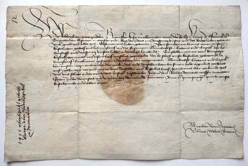 Vorschau - Vorderseite eines Kanzleischreibens im Namen Kaiser Friedrich III. an "Meister und Rate der Statt zu Straßpurg"