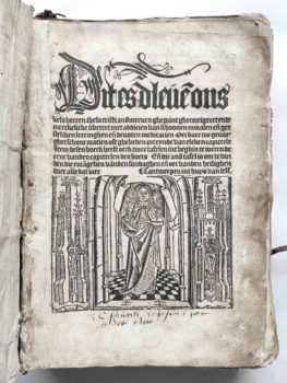 Ludolphus de Saxonia Vita Christi niederländisch Antwerpen 1503 Holzschnitt Postinkunabel Titel