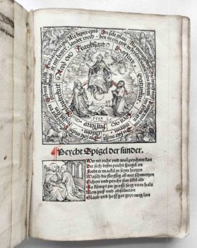 Beichtspiegel Mittelalter Postinkunabel Nürnberg 1510 Titel