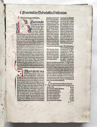Petrus Comestor Historia Scholastica Strassburg 1503 Vorrede