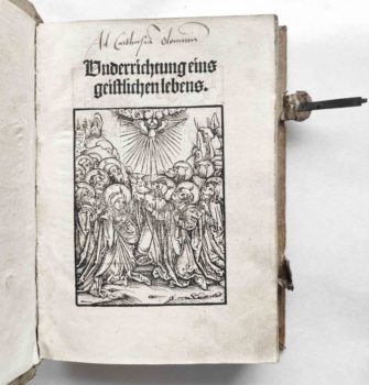 Geistliches Leben Klosterleben Mittelalter Laurentius Justinianus Bonaventura Postinkunabel Titel Holzschnitt