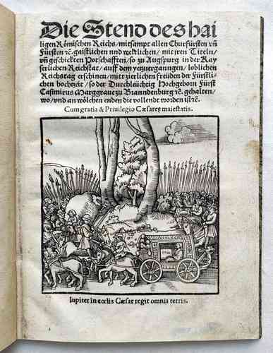 Johann Haselberg Reichstag Augsburg 1518 Fürstliche Hochzeit Festbuch Titel