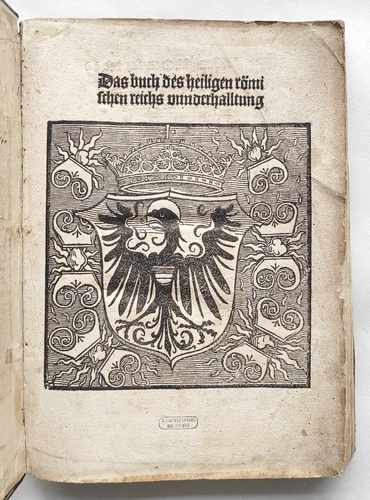 Heiliges Römisches Reich König Maximilian Verfassung ewiger Landfriede gemeiner Pfennig Postinkunabel
