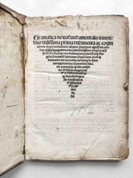 Johannes Aventinus Grammatik Schulbuch Postinkunabel Titel