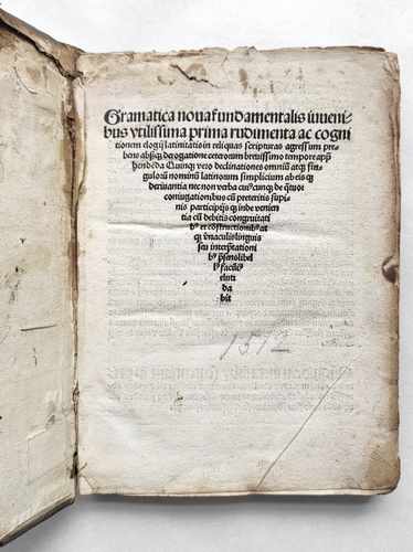 Johannes Aventinus Grammatik Schulbuch Postinkunabel