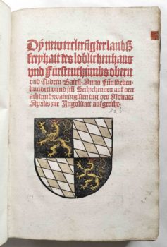 Sammelband Recht Bayern Rechtsbuch Wilhelm und Ludwig Herzöge von Bayern Landfreiheit München Schobser 1516