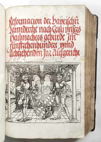 Sammelband Recht Bayern Rechtsbuch Wilhelm und Ludwig Herzöge von Bayern Reformation des bayrischen Landrechts 1518