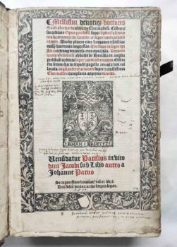 Bernhard von Clairvaux Zisterzienser Prediger Kreuzzug Mittelalter Postinkunabel 1517 Titel Metallschnitt Druckermarke