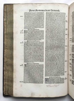Bernhard von Clairvaux Zisterzienser Prediger Kreuzzug Mittelalter Postinkunabel Paris 1517 Text