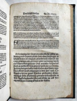 Worms Stadtrecht Mittelalter Inkunabel Postinkunabel Rechtsbuch Jura Römisches Recht Strafrecht Kriminalrecht Druckvermerk Kolophon