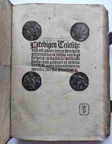 Foto von der Titelseite Johann Geiler von Kaysersberg, Titelseite, Vorschau