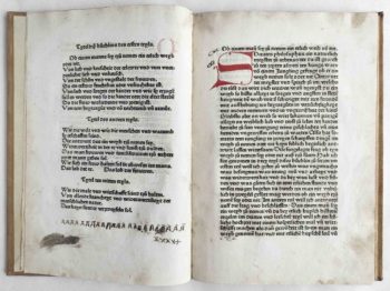 Albrecht von Eyb Ehebüchlein Mittelalter Inkunabel deutsch Register und Textbeginn