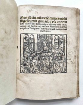 Frater Petrus legenda sanctae catharinae deutsch Holzschnitt Inkunabel Titel