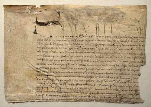 Vorschaubild Urkundenfragment vom Konzil von Basel (1431–1449)