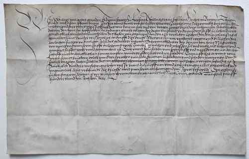 Philipp, Pfalzgraf bei Rhein, Bischof von Freising, Lehensbrief für Johann Schrenck, Freising 1506 - Vorderseite - Vorschau